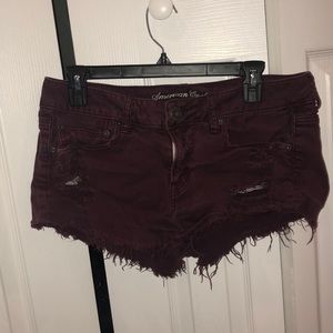 Buy 2 Get 1 Free!AEO burgundy festival shortie